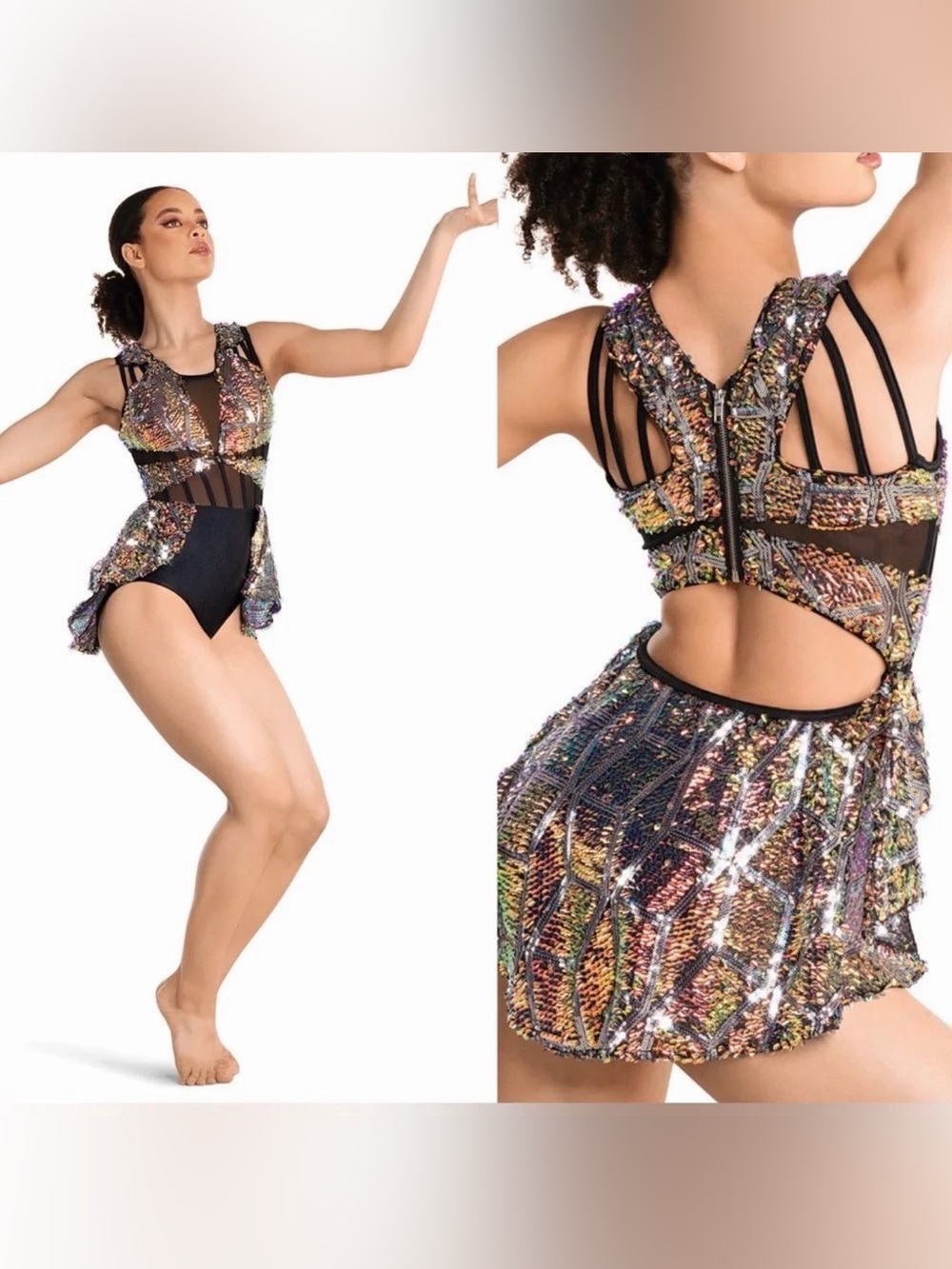 Revolution 10th House Dance Costume solo sequin MAGELLANIC TH24165 LA adult